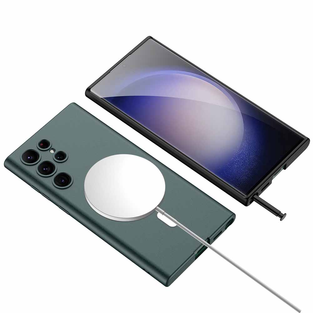 GKK pro Samsung Galaxy S23 Ultra dotykový TPU PC kryt kompatibilní s MagSafe Ultra tenkým pouzdrem na telefon GKK pro Samsung Galaxy S23 Ultra dotykový TPU PC kryt kompatibilní s MagSafe Ultra tenkým pouzdrem na telefon